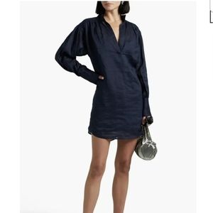 NWT Frame Emma Dress, Navy Blue, Long sleeve,  size XSP.